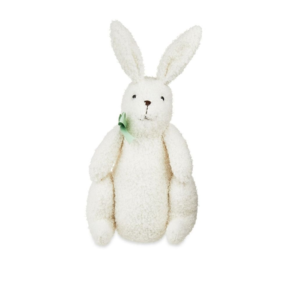 New Easter Curly White Bunny Sherpa Tabletop Decoration, by Way To Celebrate
